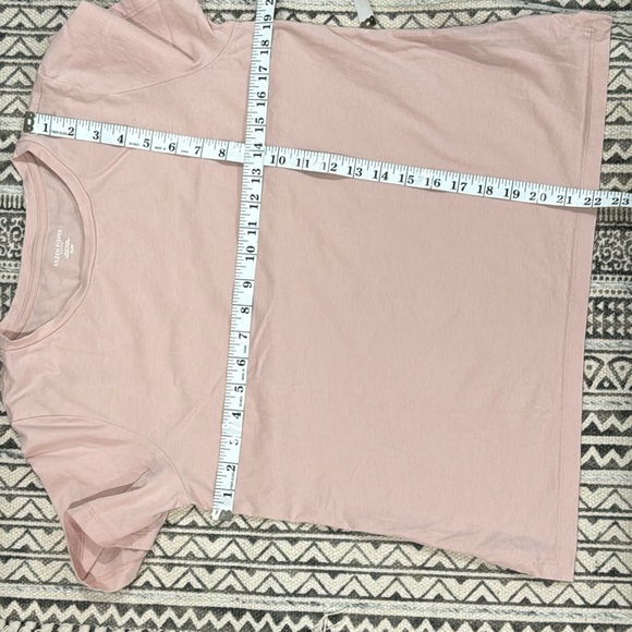 EILEEN FISHER Organic Cotton Short Sleeve Shirt Size Petite Small - Picture 5 of 5